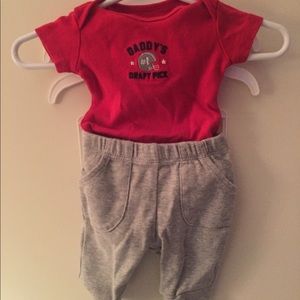 Daddy’s draft pick outfit by carters